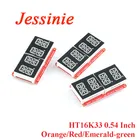 Модуль цифровой трубки HT16K33, 0,54 дюйма, 4 бит, светодиодный дисплей IIC I2C, измеритель управления 3,3 В 5 В для Arduino, красныйзеленыйоранжевый