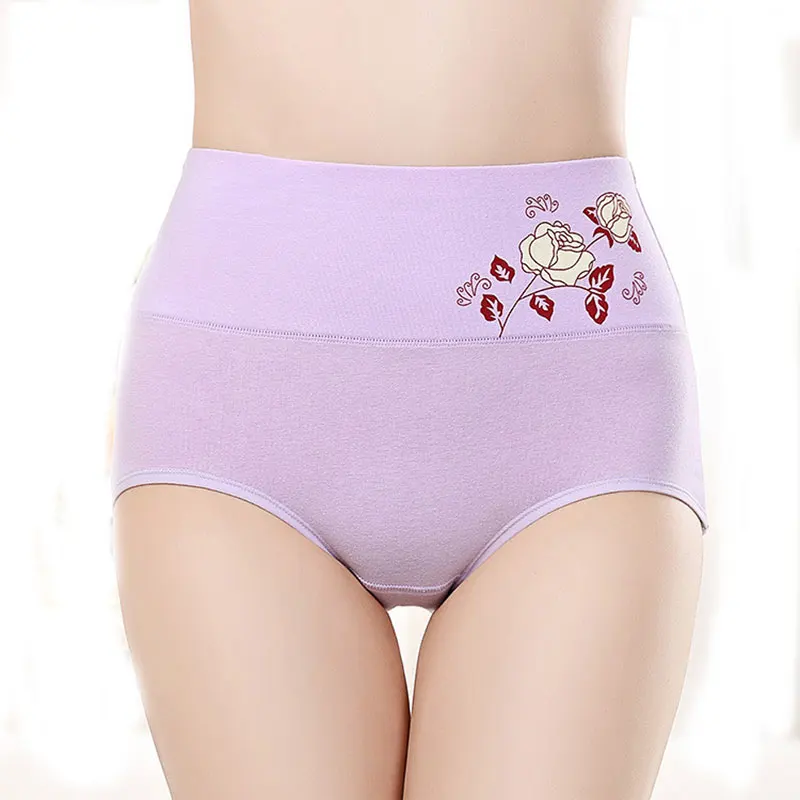 Лидер продаж нижнее белье IZICFLY женские трусики с высокой талией и цветочным