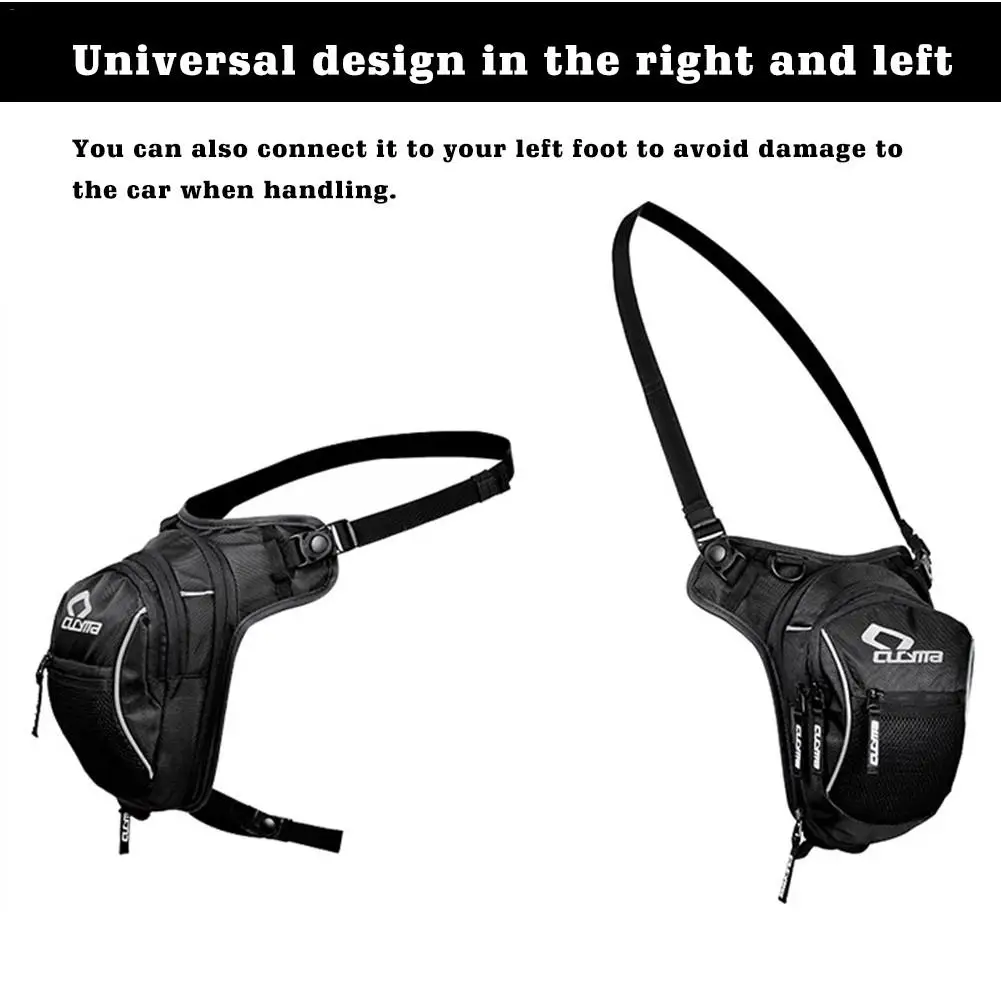 Поясная Сумка из ткани Оксфорд для мотоцикла водонепроницаемая черная 100% |