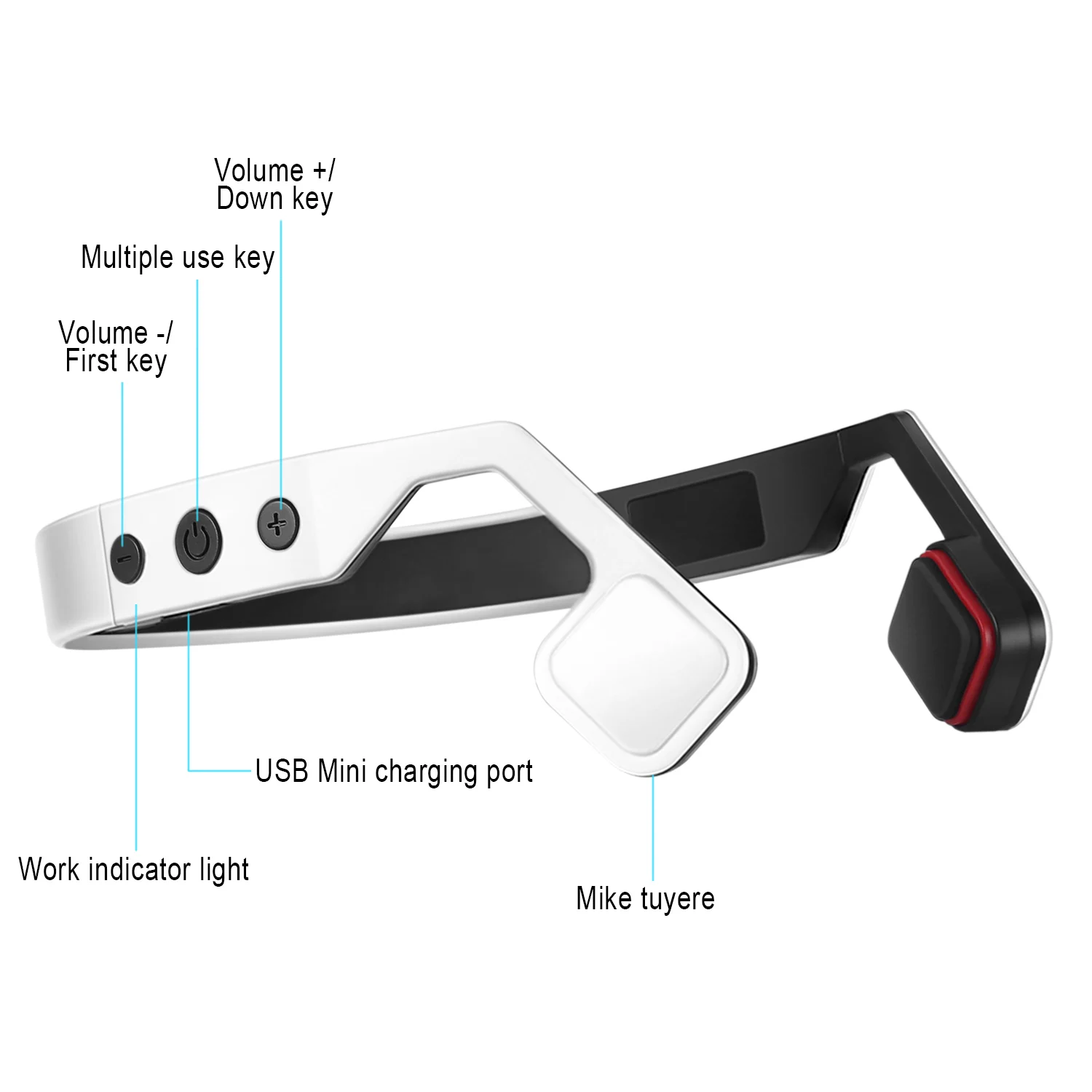 BN 701 костной проводимости Bluetooth наушники Беспроводной встроенный аккумулятор