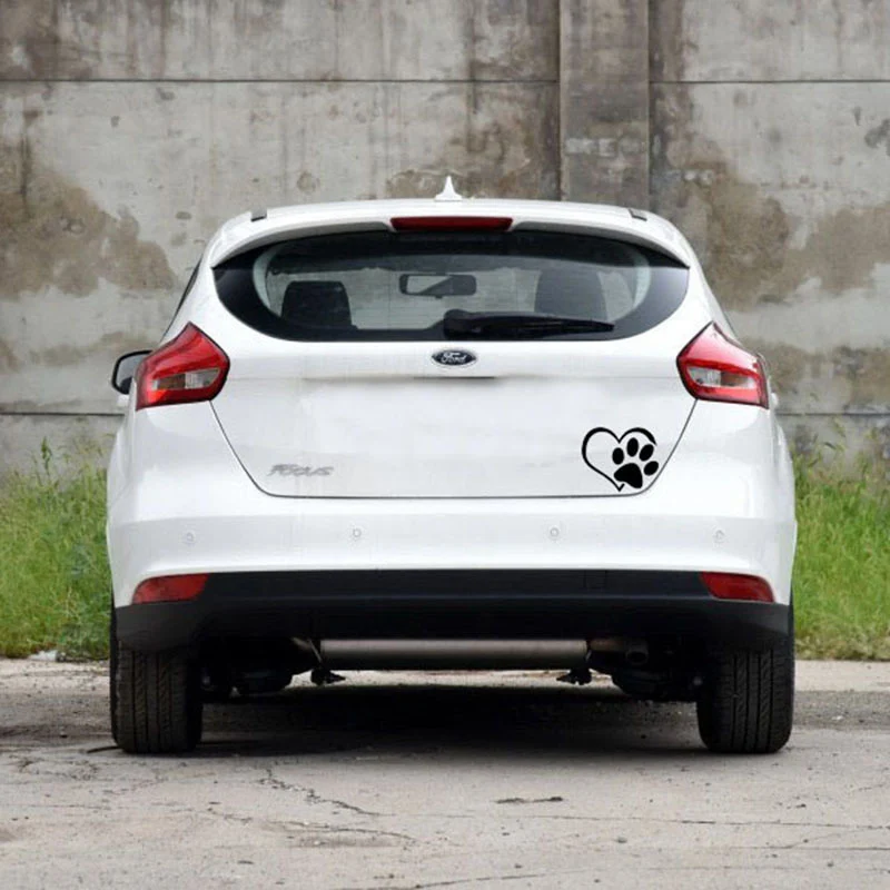 Wall Sticker Pet With Heart Dog Cat Vinyl Decal Car Window Bumper Decor For Home Wallpaper | Автомобили и мотоциклы