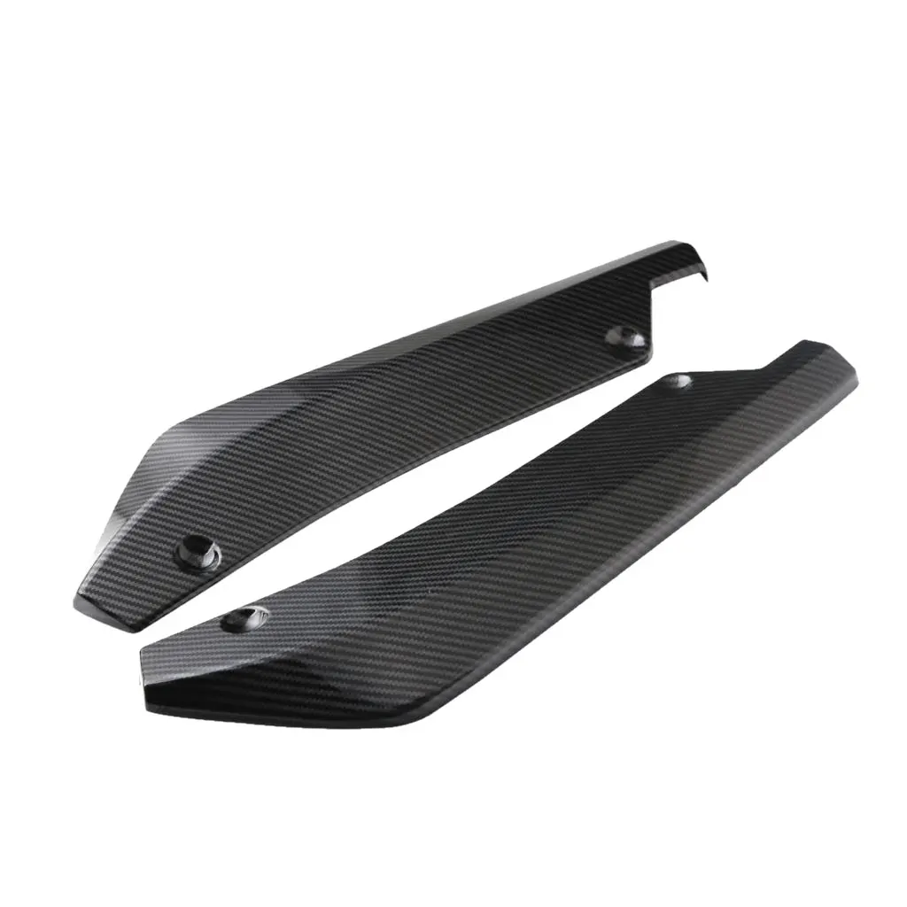 

Pair Universal Car Body Rear Bumper Spoilers Lip Splitters Kit Protectors