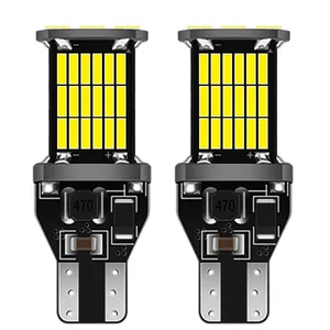 2 шт. T15 921 W16W 45 SMD 4014 светодиодный автомобильный дополнительный светильник CANBUS без ошибок, задний фонарь, автомобильный дневной ходовой светильник, белый DC 12V 2X
