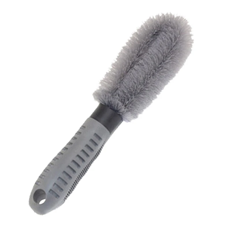 

1PC Car Auto Spoke Truck Motorcycle Alloy Wheel Brush Tire Rim Hub Clean Plastic Coated Wire Wash Washing Cleaning Tool