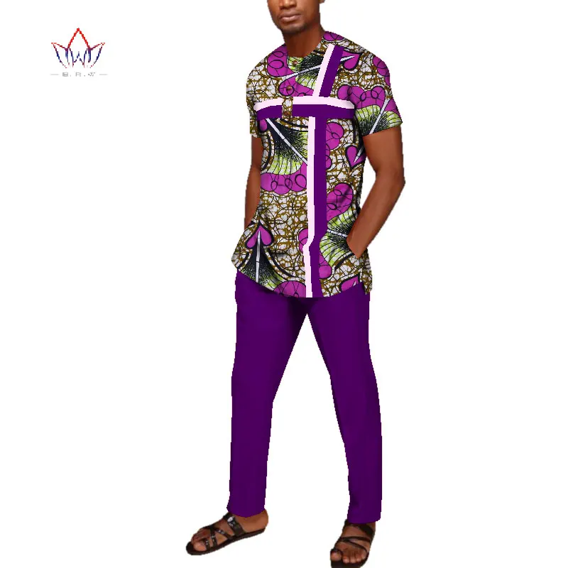 Африканский дизайн одежда базин богатый мужские комплекты из 2 предметов