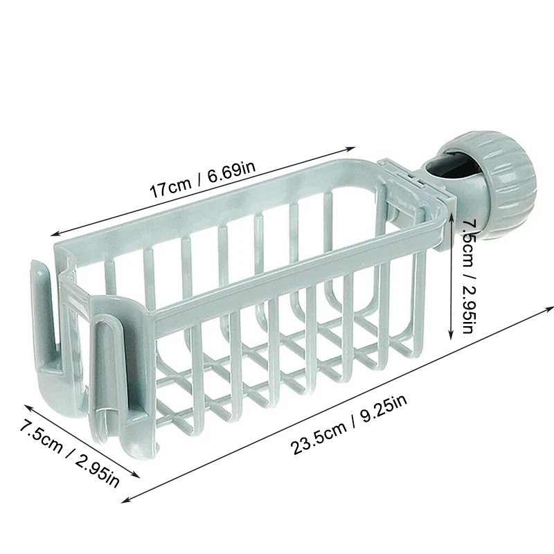 

1Pc Kitchen Bathroom Storage Rack Sink Faucet Sponge Soap Cloth Drain Rack Soap Dishes Draining Rack Sponge Holder Organizer