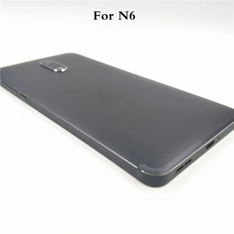 

Оригинальный новый металлический задний корпус для Nokia 6 TA-1021 TA-1033 TA-1025, задняя крышка аккумулятора с боковым ключом и объективом камеры