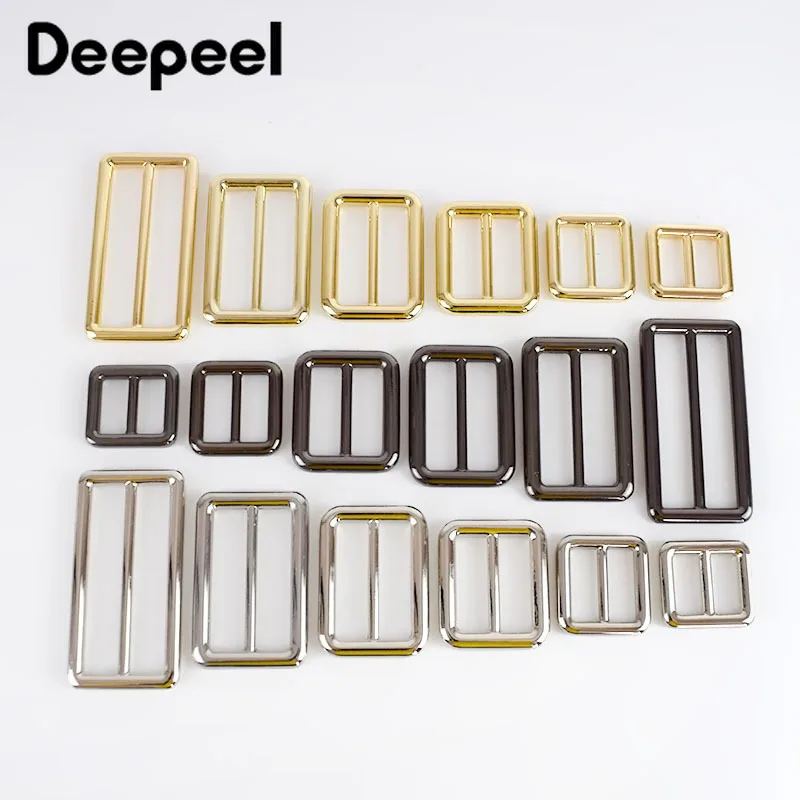 Deepeel10/30 шт. 16 50 мм трехскользящие пряжки Регулируемая металлическая пряжка кольцо