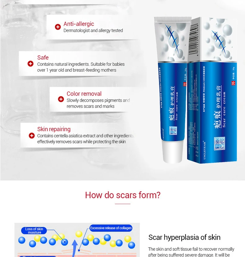 

Acne Scar Removal Cream Pimples Stretch Marks Face Gel Remove Acne Smoothing Whitening Moisturizing Body Skin Care Aichun