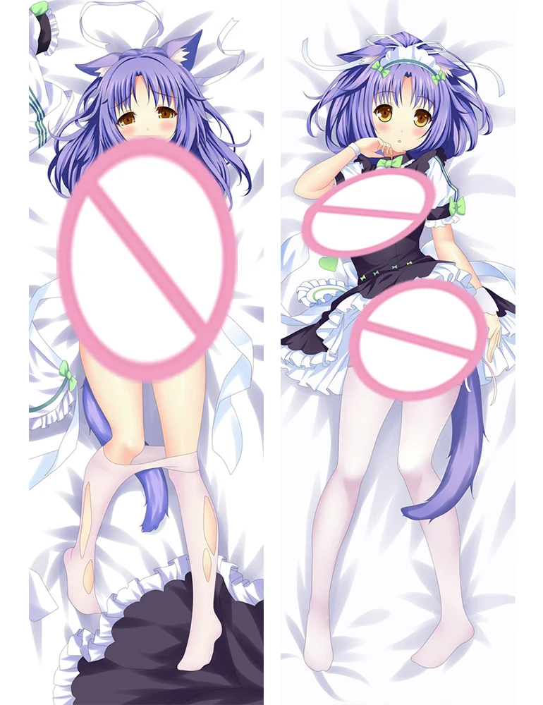 Симпатичный чехол для подушки в стиле аниме некопара с изображением корицы