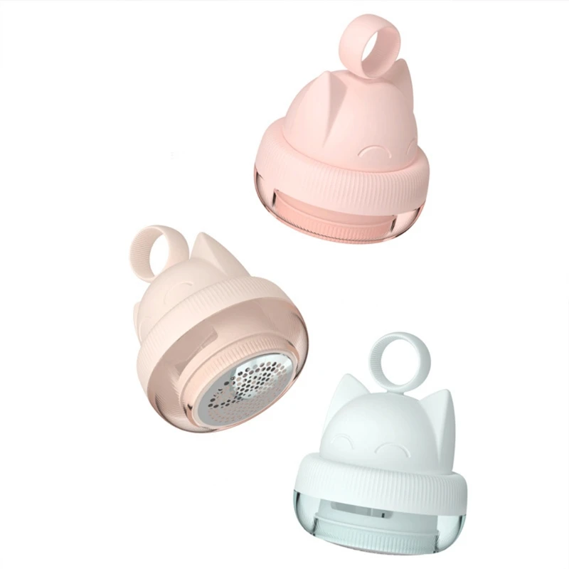 

Electric Ball Trimmer Clothes Hair Clipper Remover Portable Cute Cat Shaped Shaving for Sweater Quilt Smart Home kits