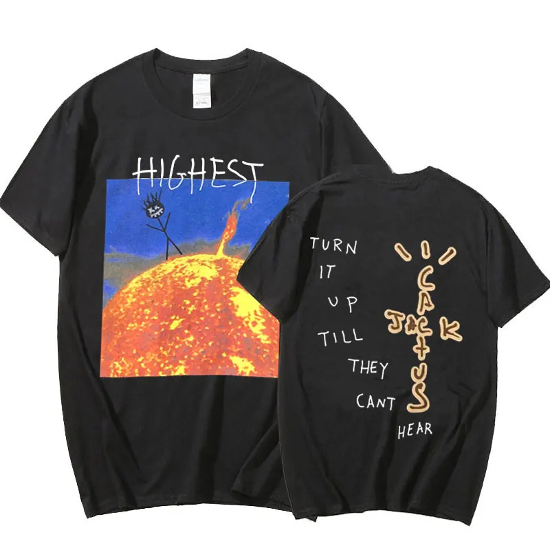 

Astroworld Travis Scott Harajuku T-shirt Printed T-shirt 2021 Men's Summer Short Sleeve T-shirt Pure Cotton Loose Top Oversize