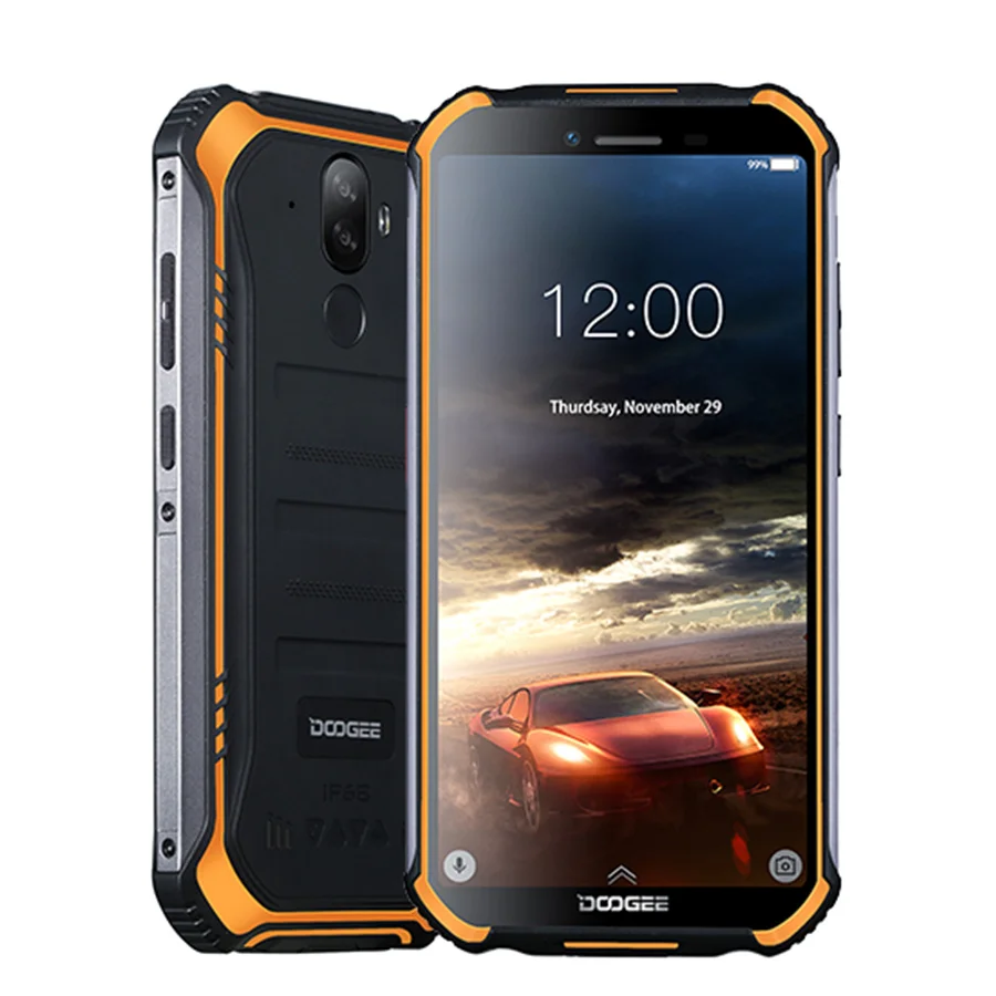 Orange IP68 DOOGEE S40 Lite четырехъядерный 2 ГБ 16 ГБ Android 9,0 прочный мобильный телефон 5,5 дюймов дисплей 4650 мАч МП NFC отпечаток пальца - Цвет: Orange