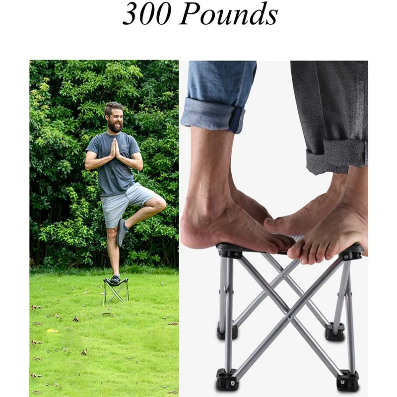 

Camping Stool Portable Folding Stool with Carry Bag Ultralight Multifunctional Stool for Outdoor Hiking Fishing Bench
