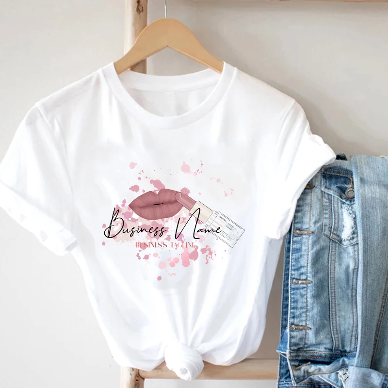 

Fairycore Alternative Harajuku Women's T-Shirt Dress Kawaii Lip Cartoon Printed Short-Sleeve T-Shirt Kpop Graphic T-Shirts