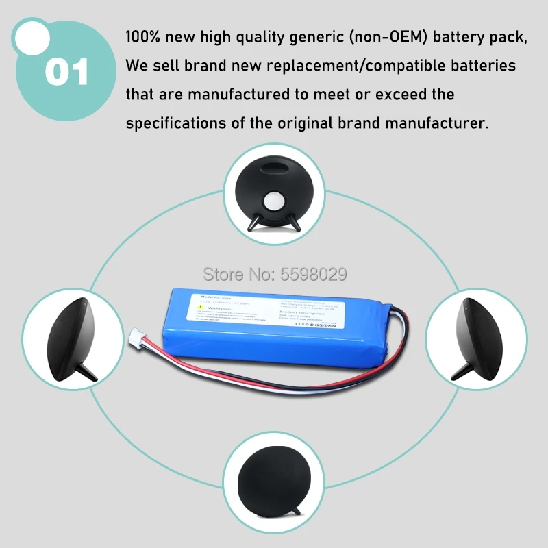 Динамик громкий динамик аккумулятор для Harman Kardon Onyx литий-полимерного Acumulator 3