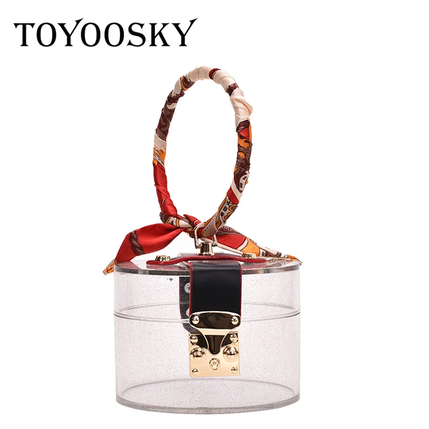 Прозрачная акриловая коробка TOYOOSKY клатч кошелек женская прозрачная сумка