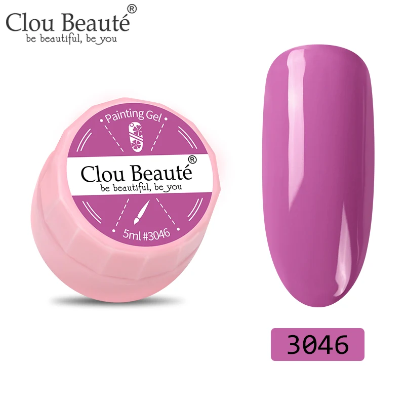 3046 Clou Beaute 72 цвета гель-краска УФ/светодиодный гель для ногтей замачиваемый дизайн ногтей светодиодный лак для ногтей УФ-гель для ногтей DIY Краска паук гель лак - Цвет: 3046