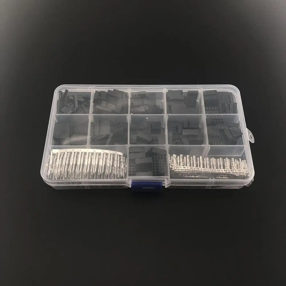 

620pcs Dupont Connector 2.54mm Dupont Cable Jumper Wire Pin Header Housing Kit Male Crimp Pins+Female Pin Terminal Connector