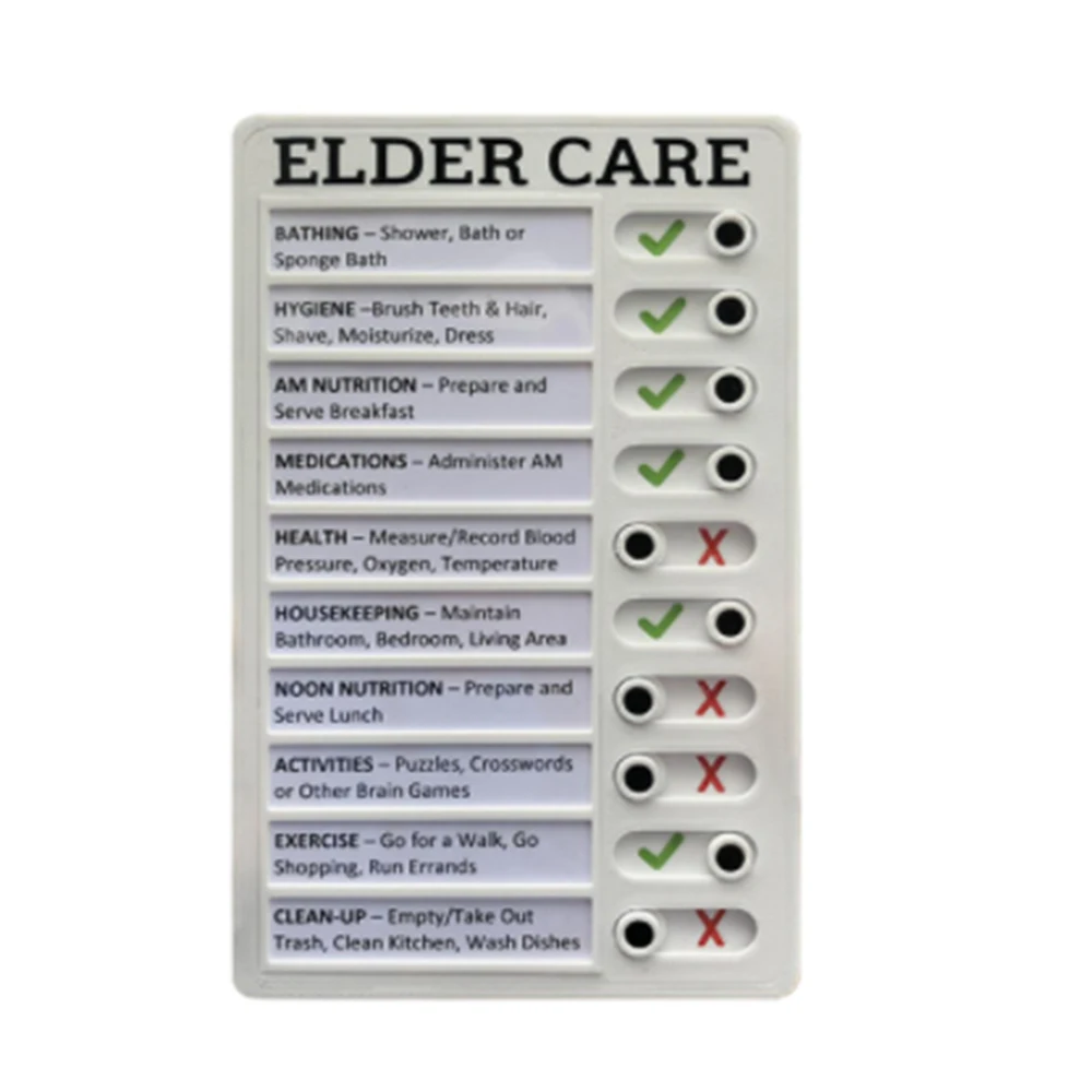 

RV Note Board Daily To Do List With Sliding Button Reusable Office Plastic Memo Family Refrigerator Weekly Planner Checklist