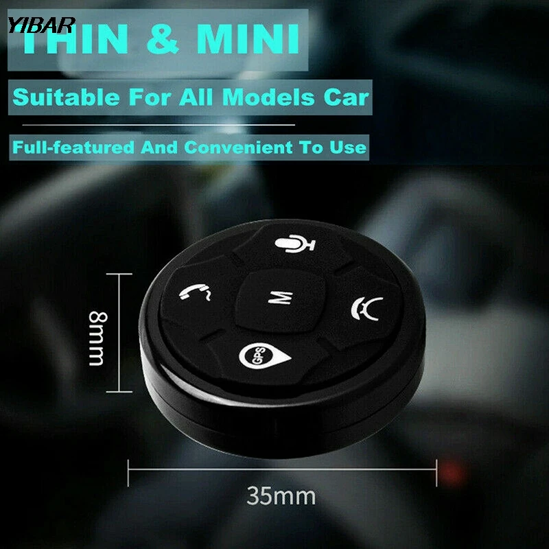 

Universal Car Steering Wheel GPS Wireless Smart Button Key Remote Control