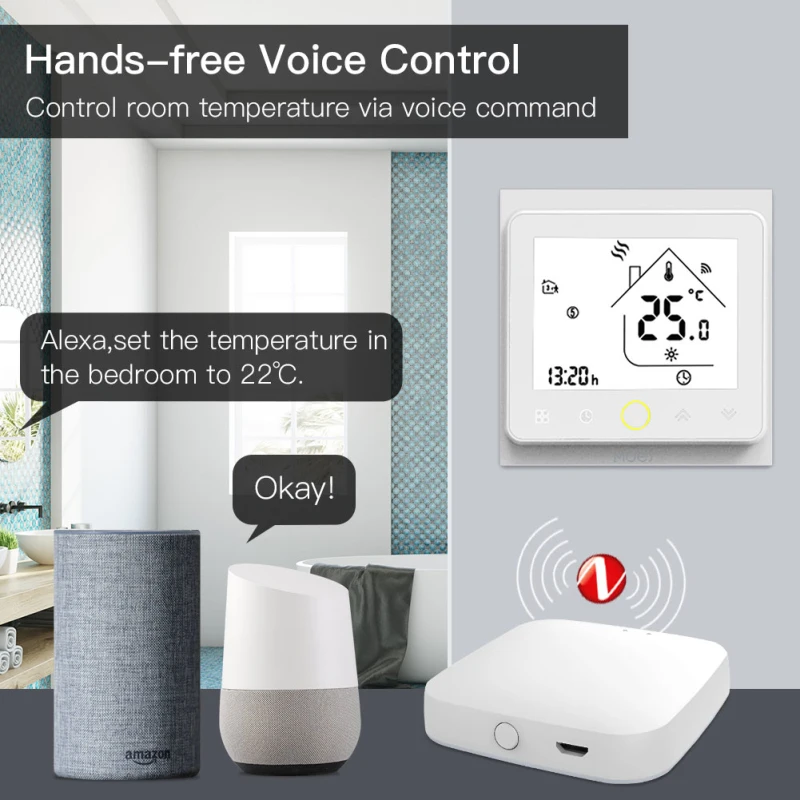 Умный термостат ZigBee Tuya с Wi Fi электрический нагреватель пола для отопления воды и