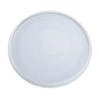 Набор круглых зеркальных тарелок для самостоятельного изготовления, подставка под тарелку, большой лоток, силиконовая форма сделай сам для клея