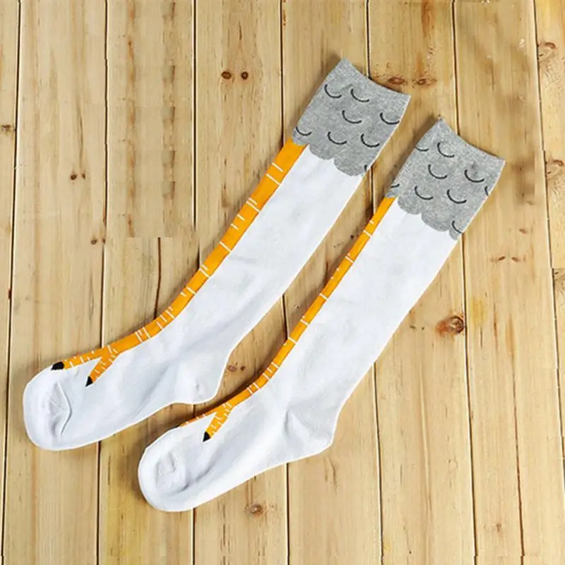 Пара забавных носков с рисунком куриных ножек высококачественные чулки для