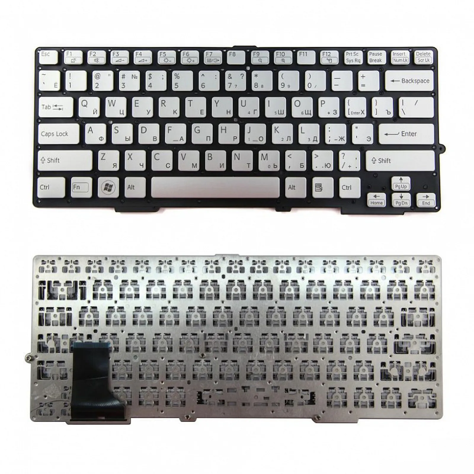 Клавиатура для ноутбука Sony SVE13 SVS13 Серебро P/n: MP-11J53SUJ886 149009711 149014351 | Компьютеры и