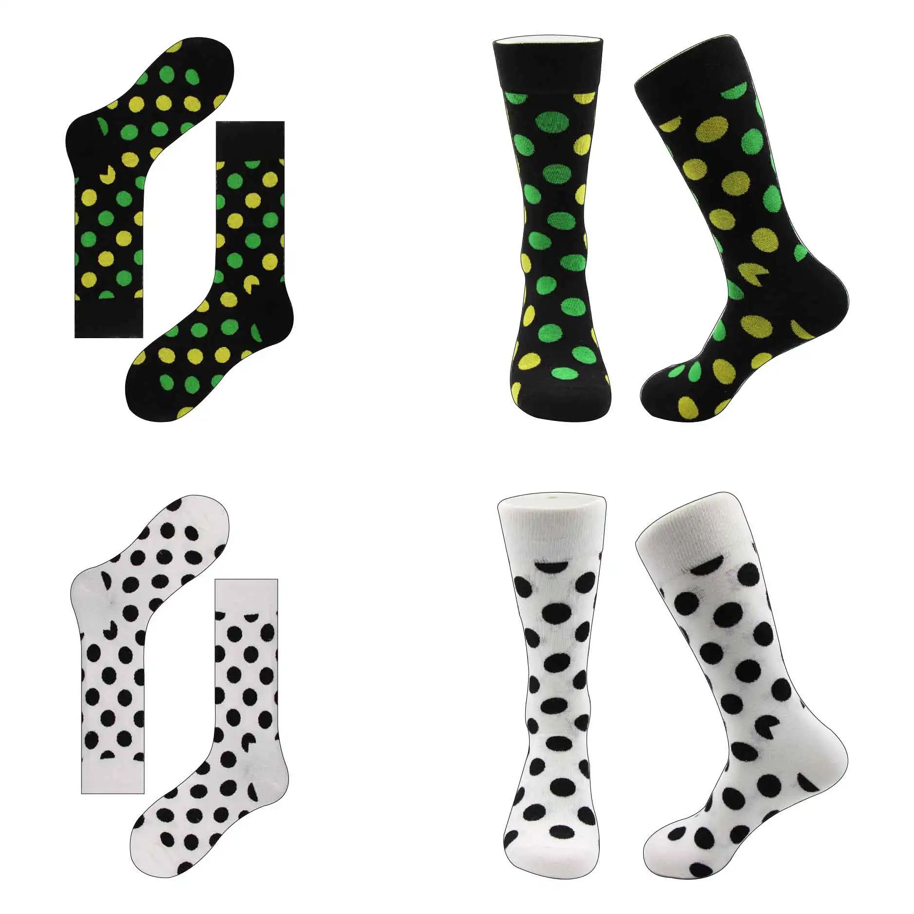 Лидер продаж счастливая пара Носки Веселые красочные точка хлопок акции