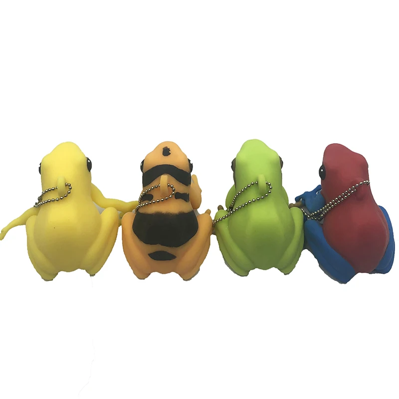 Мультяшная Лягушка Мягкая игрушка сжимаемая розыгрыш шуточная Игрушка