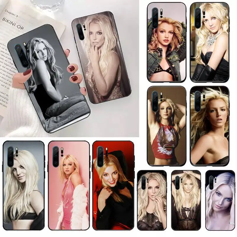 

Britney Spears famous singer Phone Case For Huawei honor Mate P 10 20 30 40 i 9 8 pro x Lite smart 2019 nova 5t