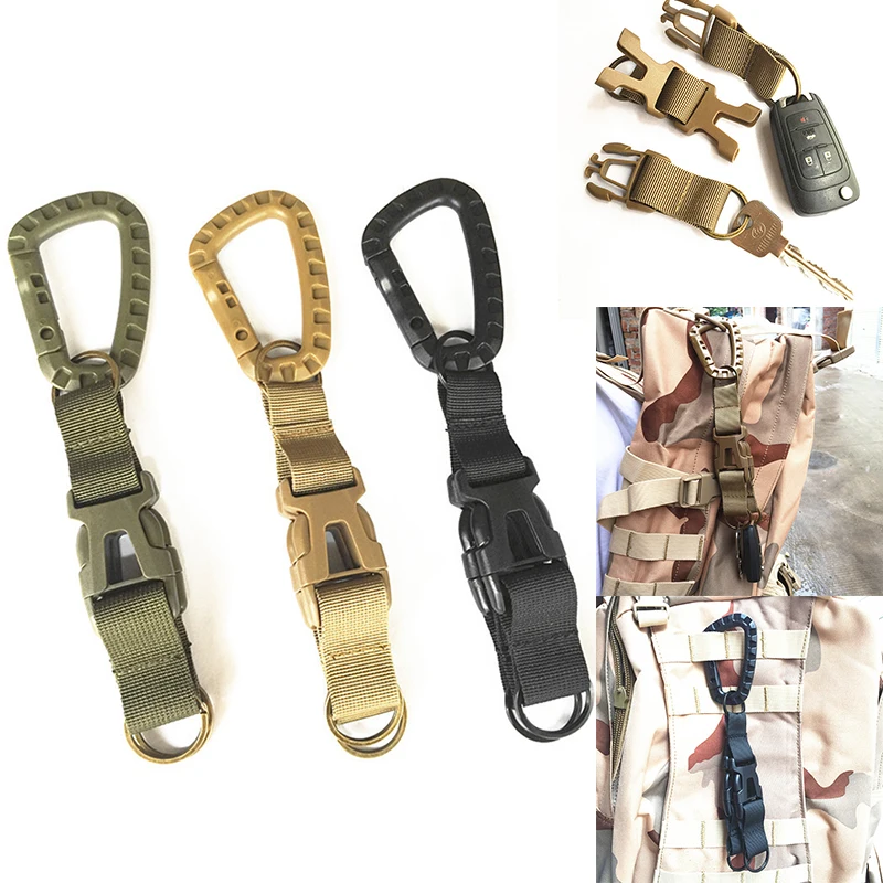 

TOtrait Army Military Tactical Backpack Lock Latch Mutifunctional Outdoor Hunting Camping Hiking Buckle Carabiner Accessories