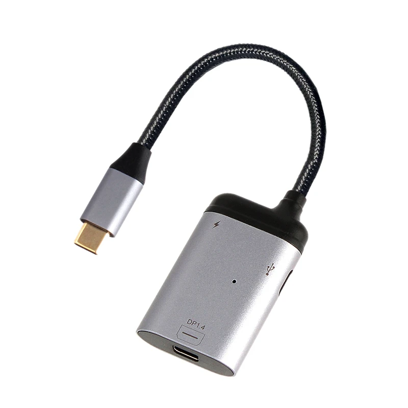 

3 in 1 Type-C to Mini DP Converter PD Charging Port Data USB C Transmission Adapter for Samsung S20 S10 Huawei