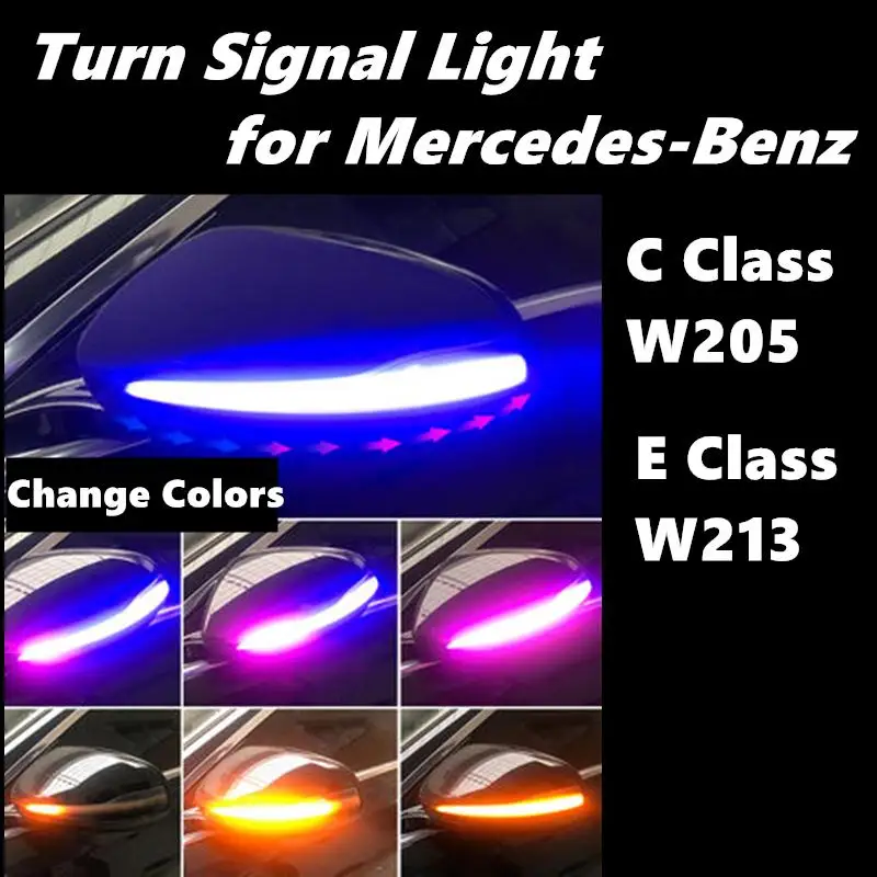 

Free Shipping Dynamic Turn Signal Light LED for Mercedes Benz C E Class W213 W205 C200 Rearview Mirror Indicator Blinker Light
