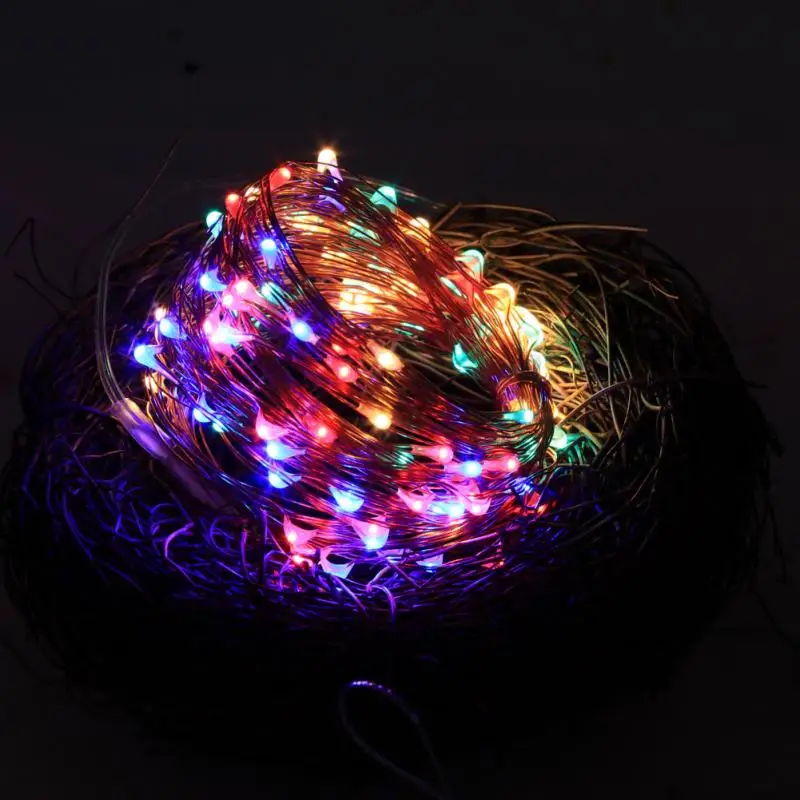 10 метров 100 Led USB медный провод Фея строковый свет rgb с пультом дистанционного