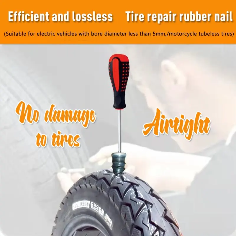 Auto Motorcycle Vacuum Tire Repair Nail Fast Tool Self-service 1/10/20PC Glue Free Film |