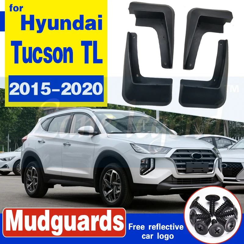 Комплект литых брызговиков для Hyundai Tucson TL 2015 2020 брызговики передние и задние 2016 2017