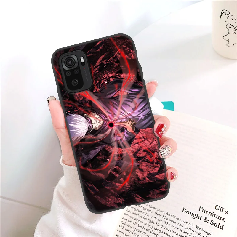 Jujutsu Kaisen Anime Case For Xiaomi Redmi Note 11 10 9 Pro Case On Redmi Note 8 Pro 11S 8T 9T 9S 10S Note9 Pro Cover Funda Etui