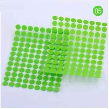 10mm green 50pair Сильный само липучками клейкая лента 10/15/20/25/30 мм липучками горошек Стикеры на застежке-липучке; цвет белый, черный; Круглый нейлон грудь лента 50P - Цвет: 10mm green 50pair