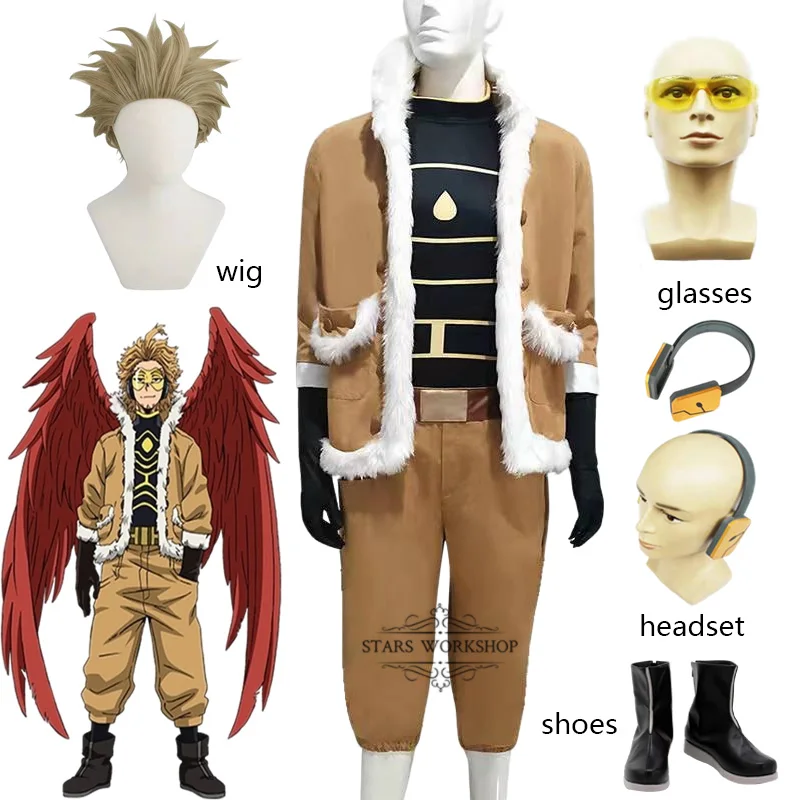 My Hero Academia Heros Rising Keigo Takami/Hawks Cosplay Costumes Halloween Suit Boku No Hero Academia Cosplay Accessories
