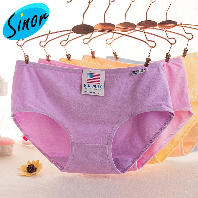 

[Bottom Price]A001 Women's Panties Candy-Colored Cotton Simple and Comfortable Large Size Women's Underwear Manufacturer