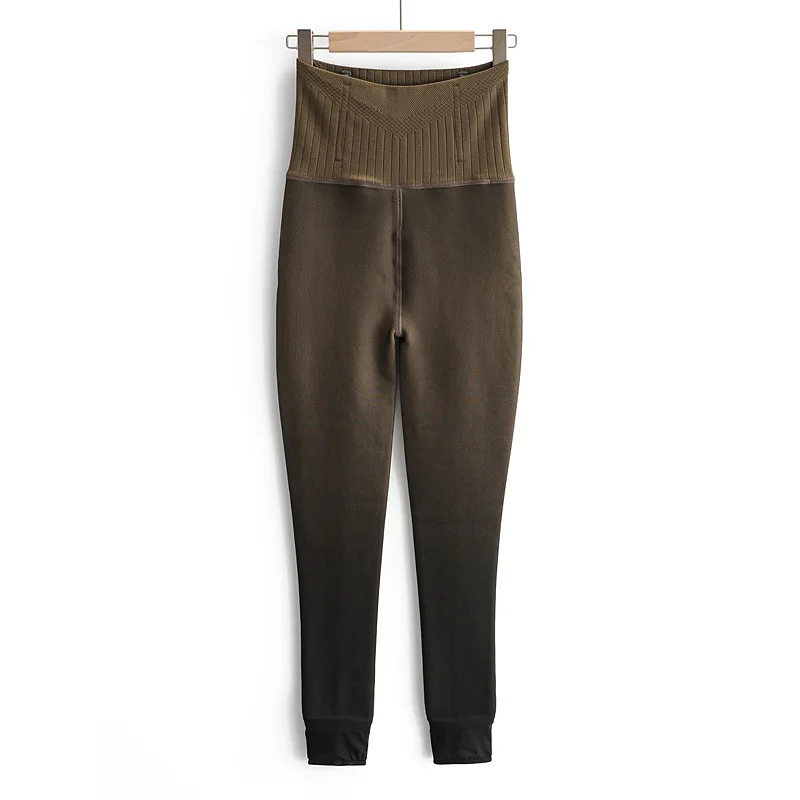 

Autumn/Winter Women Leggings Plus Size 2020 Fashion Solid Casual High Waist Corset Stretch Thick Fleece Warm Leggings
