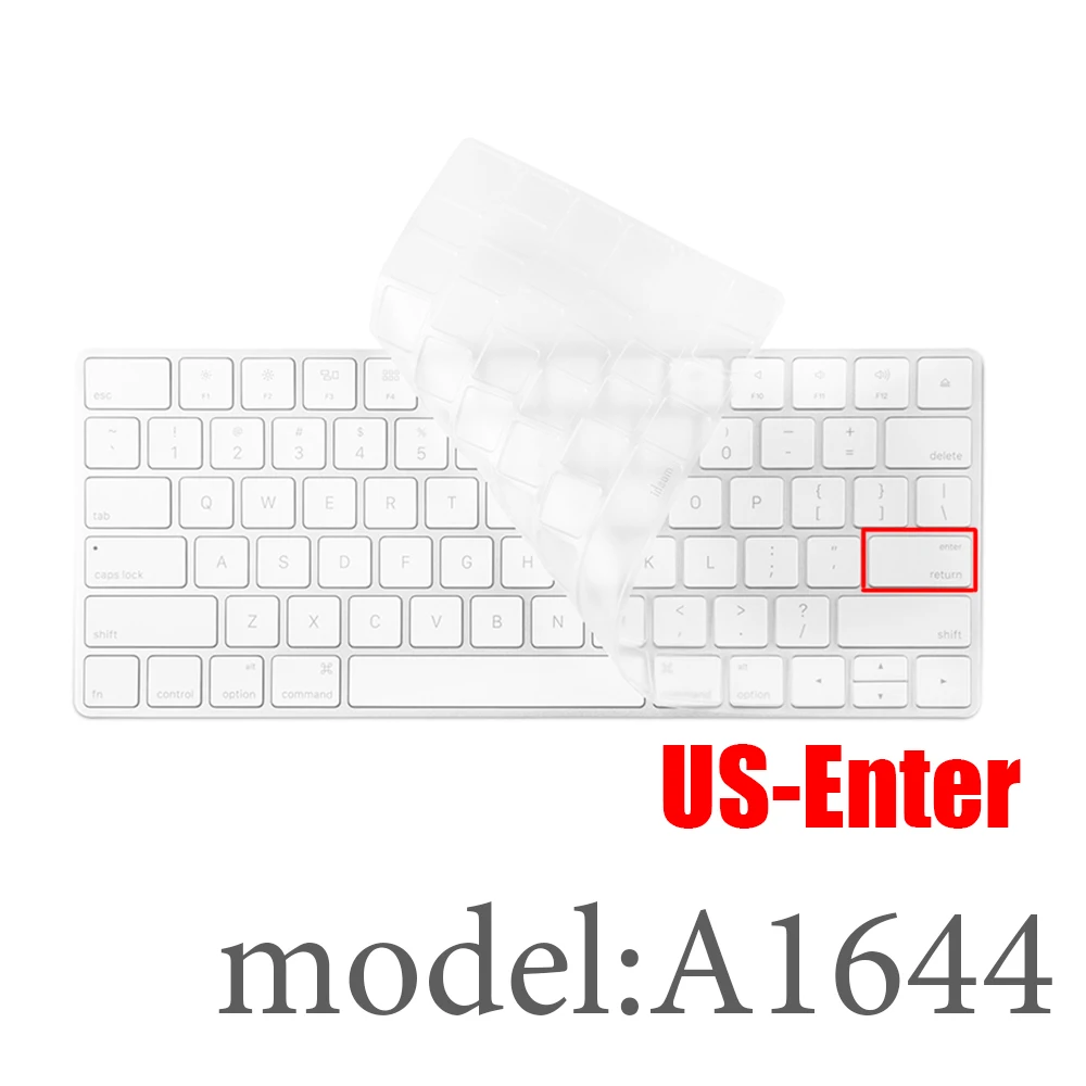 Настольный ПК для Apple Bluetooth Беспроводной клавиатура MLA22LL/A1644 A1314 IMAC Клавиатура Защитная крышка Силиконовая крышка Версия США/ЕС