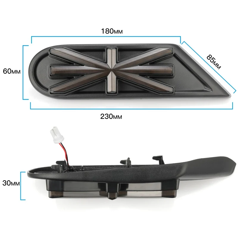 Автомобильные Боковые габаритные огни янтарсветодиодный лампы для MINI Cooper R55 R56 R57