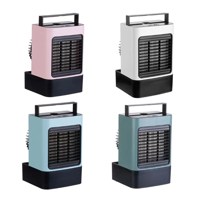 

Portable Mini Air Cooler Negative Ion Humidifier and Purifier USB Chargeable Desktop Cooling Fan Air Conditioner House