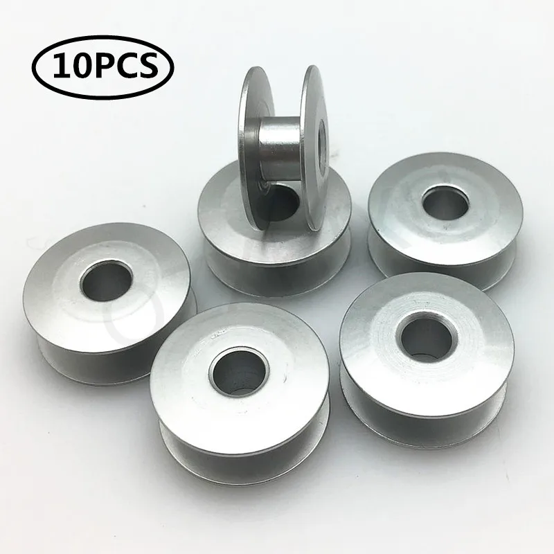 10pcs/lot Industrial Aluminum Bobbins Metal Spools Carft For
