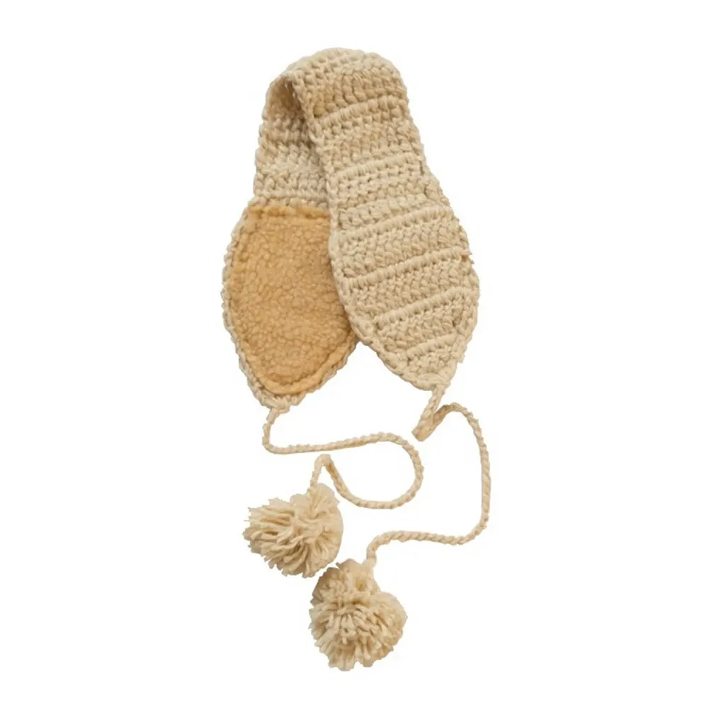 

Women Knit Wool Ear Muffs Crochet Earflap Winter Autumn Warm Plush Ear Muffs For Women Girls Best Gifts