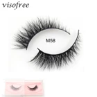 Норковые ресницы Visofree 3D, норковые ресницы, не Тестируемые на животных, многоразовые натуральные ресницы ручной работы, накладные ресницы для макияжа M58
