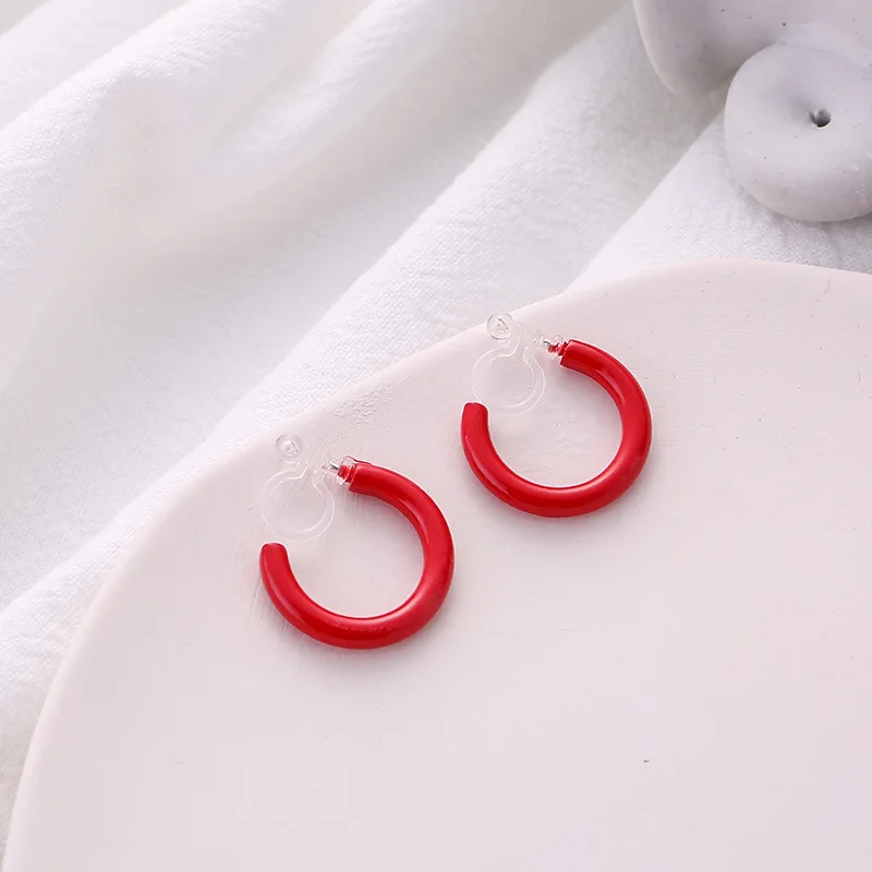 

Korea Fashion Earrings 2021 Fashion Trend Retro Summer Women's Stud Earring Clip Earrings Without Ear Hole Gift Jewelry Earrings